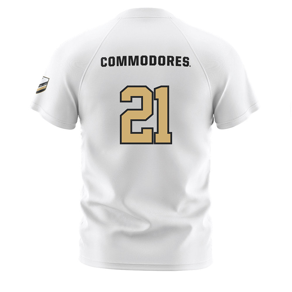 Vanderbilt - NCAA Women's Soccer : Mary beth McLaughlin - Stripes Soccer Jersey-1