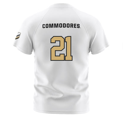 Vanderbilt - NCAA Women's Soccer : Mary beth McLaughlin - Stripes Soccer Jersey-1