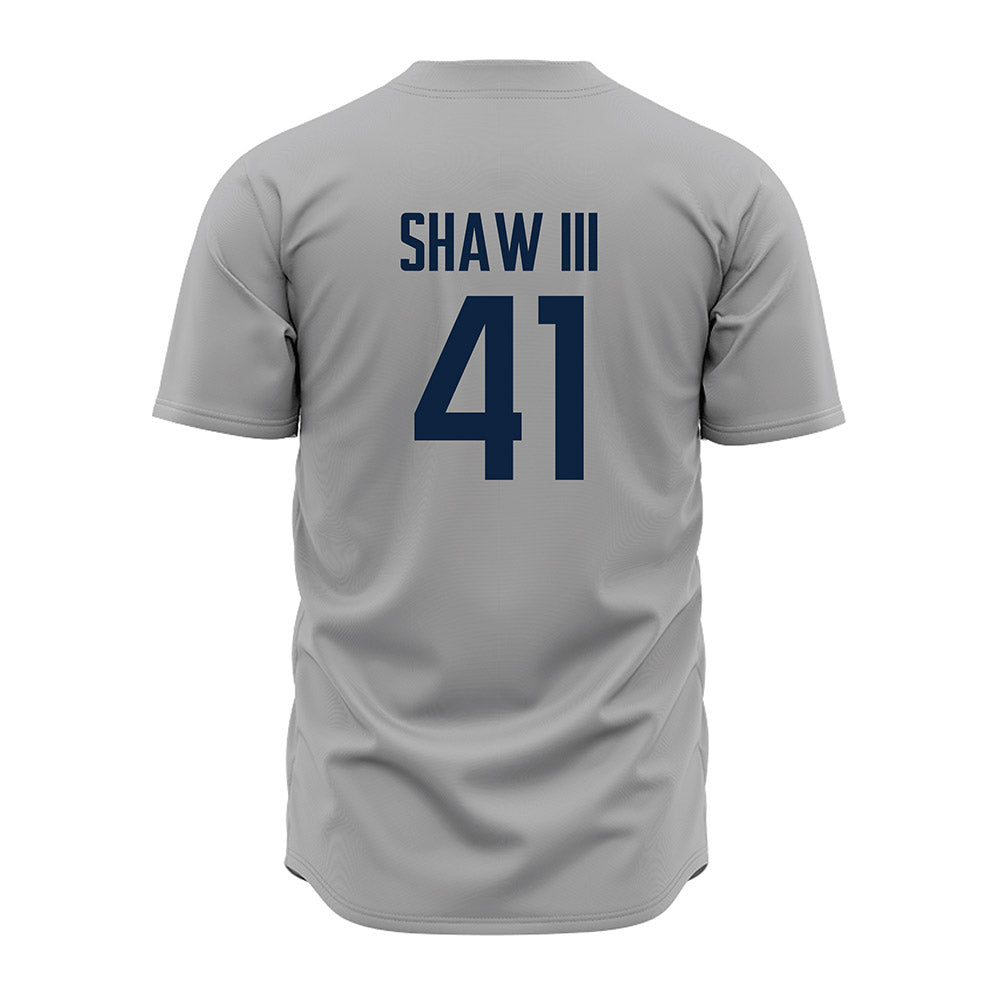 UConn - NCAA Baseball : Gregory Shaw III - Gray Jersey-1
