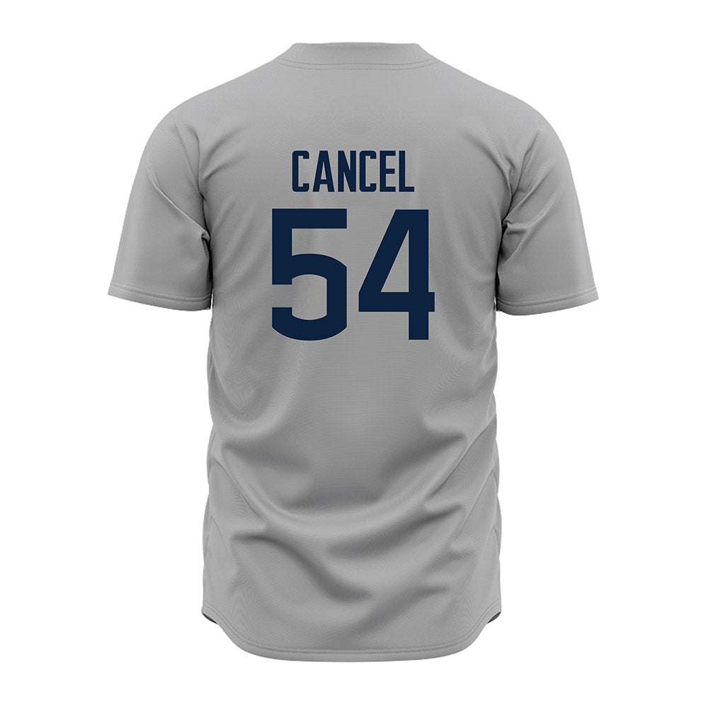 UConn - NCAA Baseball : Chris Cancel - Gray Jersey-1