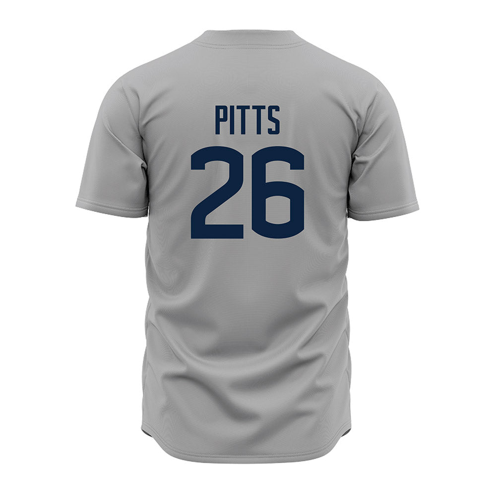UConn - NCAA Baseball : Joe Pitts - Gray Jersey-1