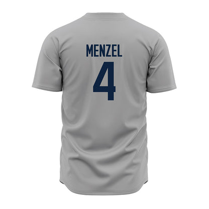 UConn - NCAA Baseball : Evan Menzel - Gray Jersey-1