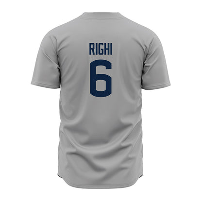 UConn - NCAA Baseball : Camden Righi - Gray Jersey-1