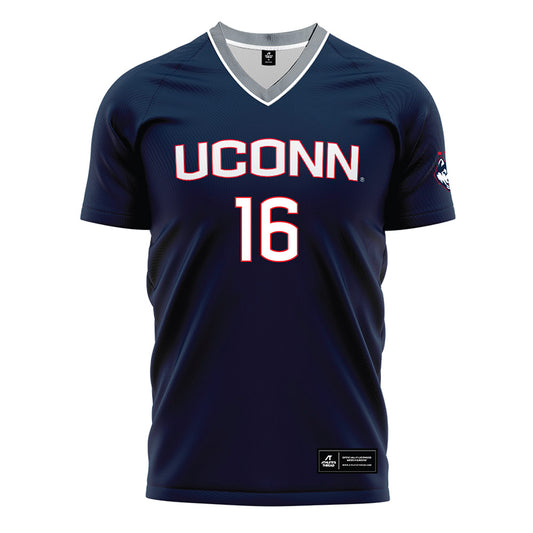 UConn - NCAA Men's Soccer : Jacques Mason - White Soccer Jersey-0