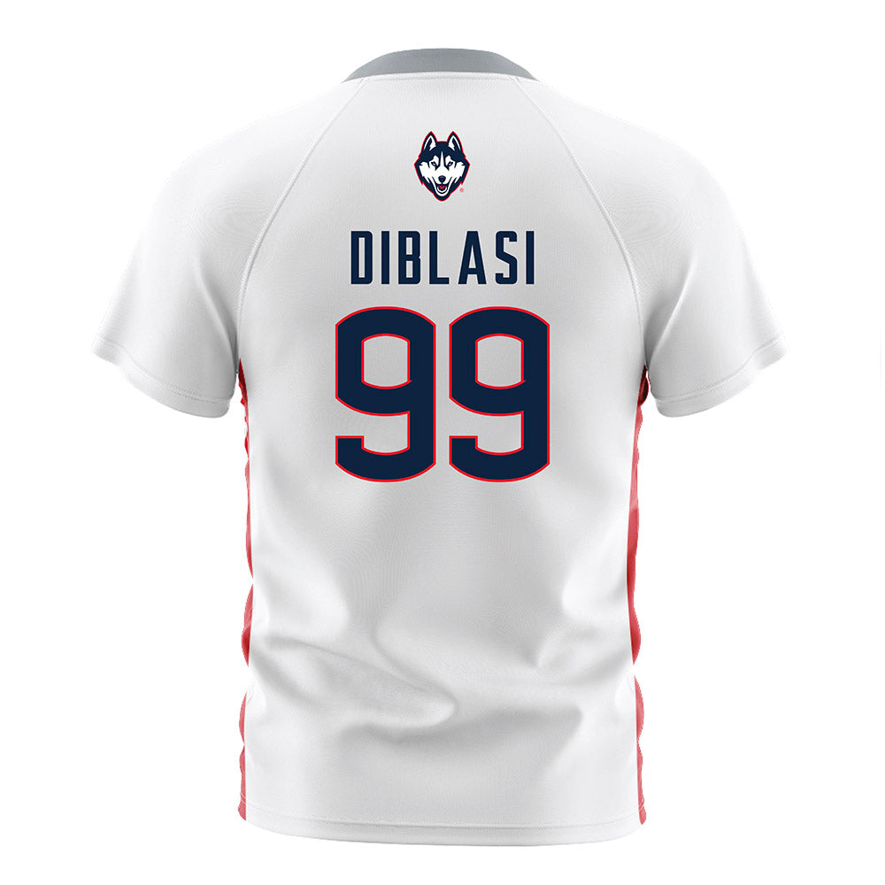 UConn - NCAA Women's Soccer : Elizabeth DiBlasi - White Soccer Jersey-1