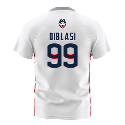 UConn - NCAA Women's Soccer : Elizabeth DiBlasi - White Soccer Jersey-1