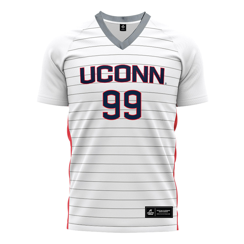 UConn - NCAA Women's Soccer : Elizabeth DiBlasi - White Soccer Jersey-0