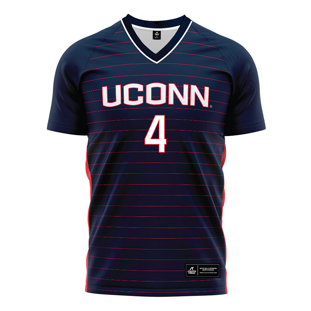 UConn - NCAA Women's Soccer : Lydia LeBlanc - Navy Soccer Jersey-0