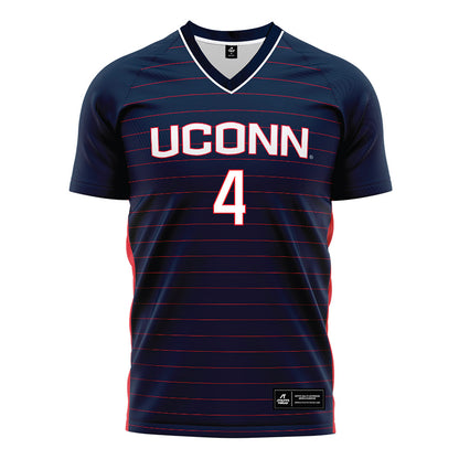 UConn - NCAA Women's Soccer : Lydia LeBlanc - Navy Soccer Jersey-0