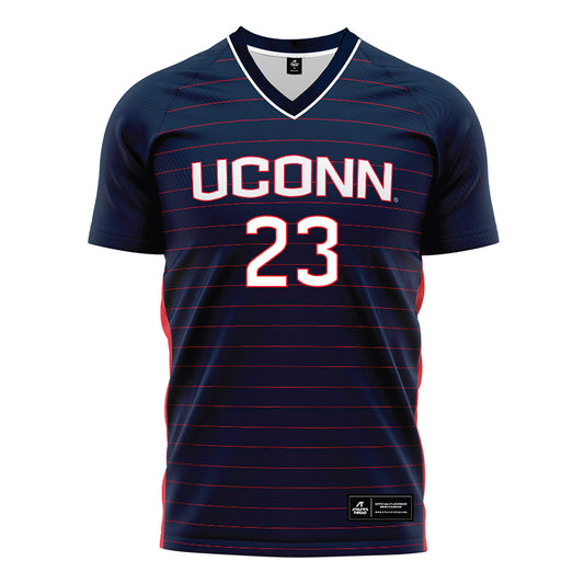UConn - NCAA Women's Soccer : Naia Ocio Sanchez - Navy Soccer Jersey