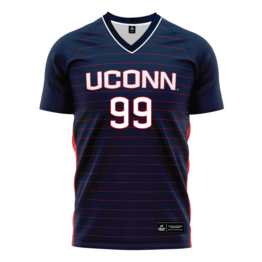 UConn - NCAA Women's Soccer : Elizabeth DiBlasi - Navy Soccer Jersey-0