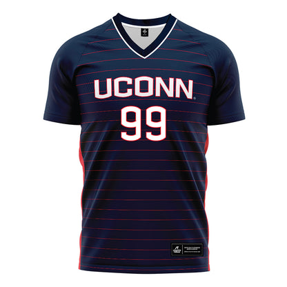 UConn - NCAA Women's Soccer : Elizabeth DiBlasi - Navy Soccer Jersey-0