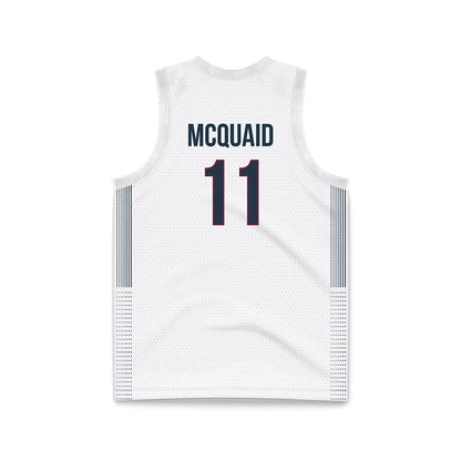 FDU - NCAA Men's Basketball : Tyler McQuaid - White Basketball Jersey-1