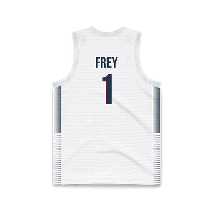 FDU - NCAA Men's Basketball : Kody Frey - White Basketball Jersey-1