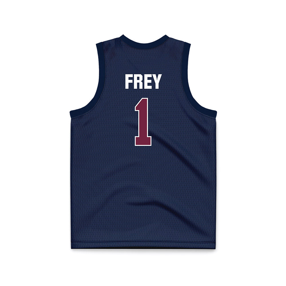 FDU - NCAA Men's Basketball : Kody Frey - Blue Basketball Jersey-1