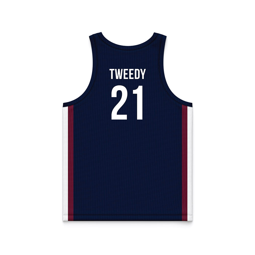 FDU - NCAA Men's Basketball : Cameron Tweedy - Blue Basketball Jersey-1
