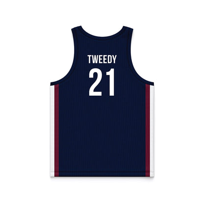 FDU - NCAA Men's Basketball : Cameron Tweedy - Blue Basketball Jersey-1