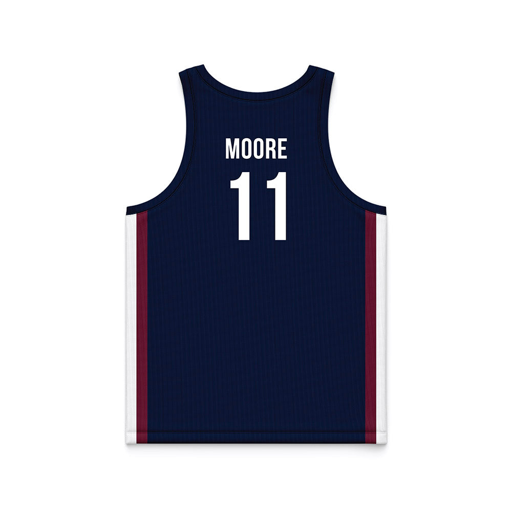 FDU - NCAA Men's Basketball : Sean Moore - Blue Basketball Jersey-1