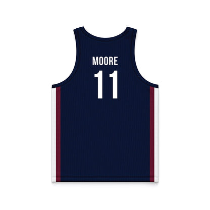 FDU - NCAA Men's Basketball : Sean Moore - Blue Basketball Jersey-1