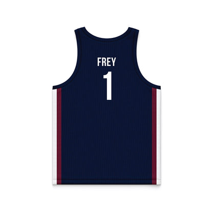 FDU - NCAA Men's Basketball : Kody Frey - Blue Basketball Jersey-1