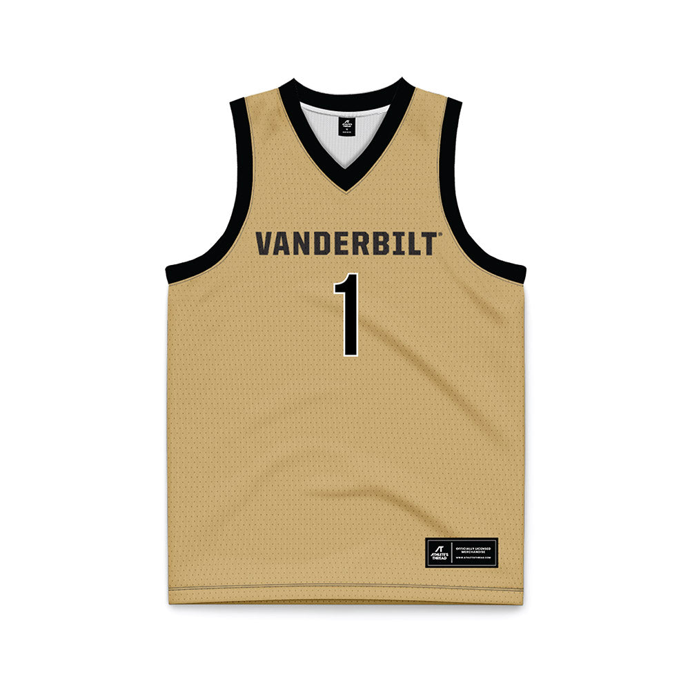 Vanderbilt - NCAA Women's Basketball : Mikayla Blakes - Gold Basketball Jersey-0