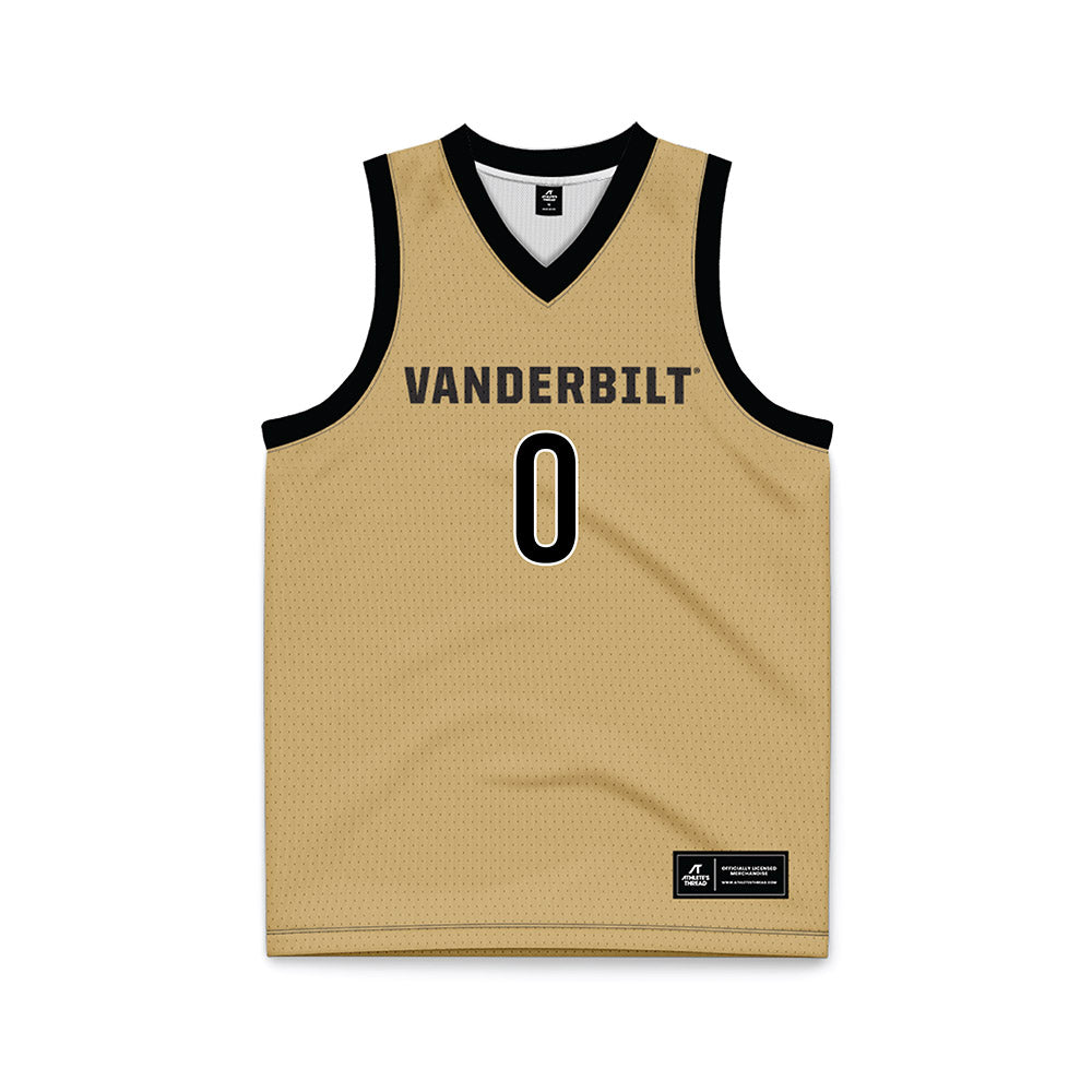 Vanderbilt - NCAA Men's Basketball : Michael James - Gold Basketball Jersey-0