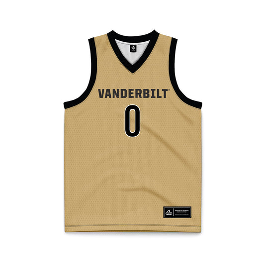 Vanderbilt - NCAA Men's Basketball : Michael James - Gold Basketball Jersey-0