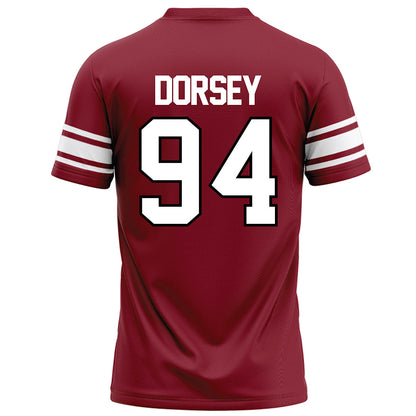 NCCU - NCAA Football : Gary Dorsey - Maroon Football Jersey-1