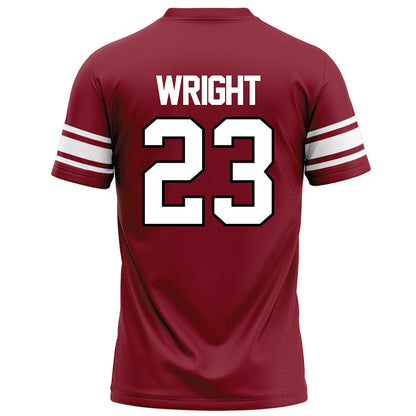 NCCU - NCAA Football : Jovon Wright - Maroon Football Jersey-1