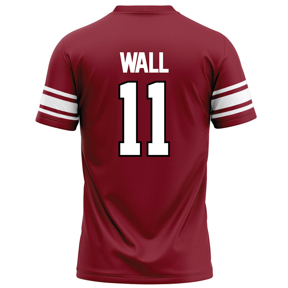 NCCU - NCAA Football : Mehki Wall - Maroon Football Jersey-1