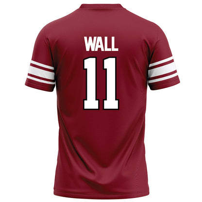 NCCU - NCAA Football : Mehki Wall - Maroon Football Jersey-1