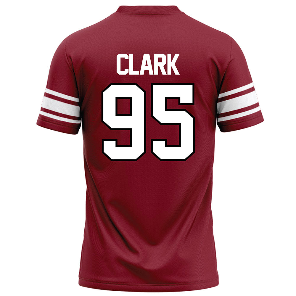 NCCU - NCAA Football : Elijah Clark - Maroon Football Jersey-1
