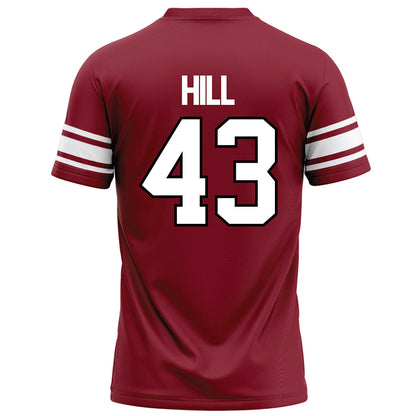 NCCU - NCAA Football : Emmanuel Hill - Maroon Football Jersey-1