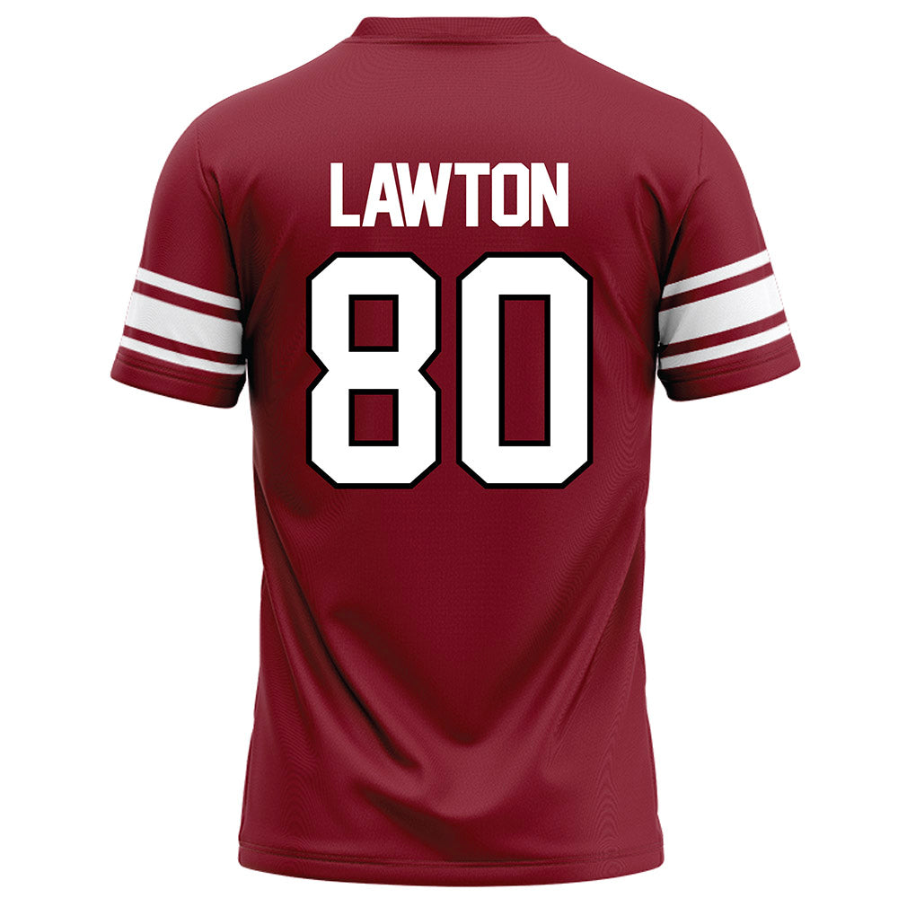 NCCU - NCAA Football : Gerald Lawton - Maroon Football Jersey-1