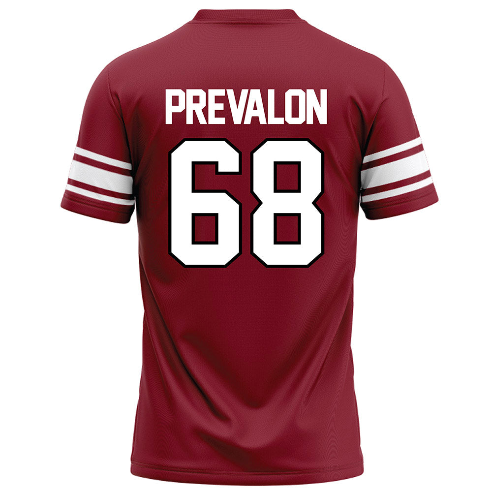 NCCU - NCAA Football : Anthony Prevalon - Maroon Football Jersey-1