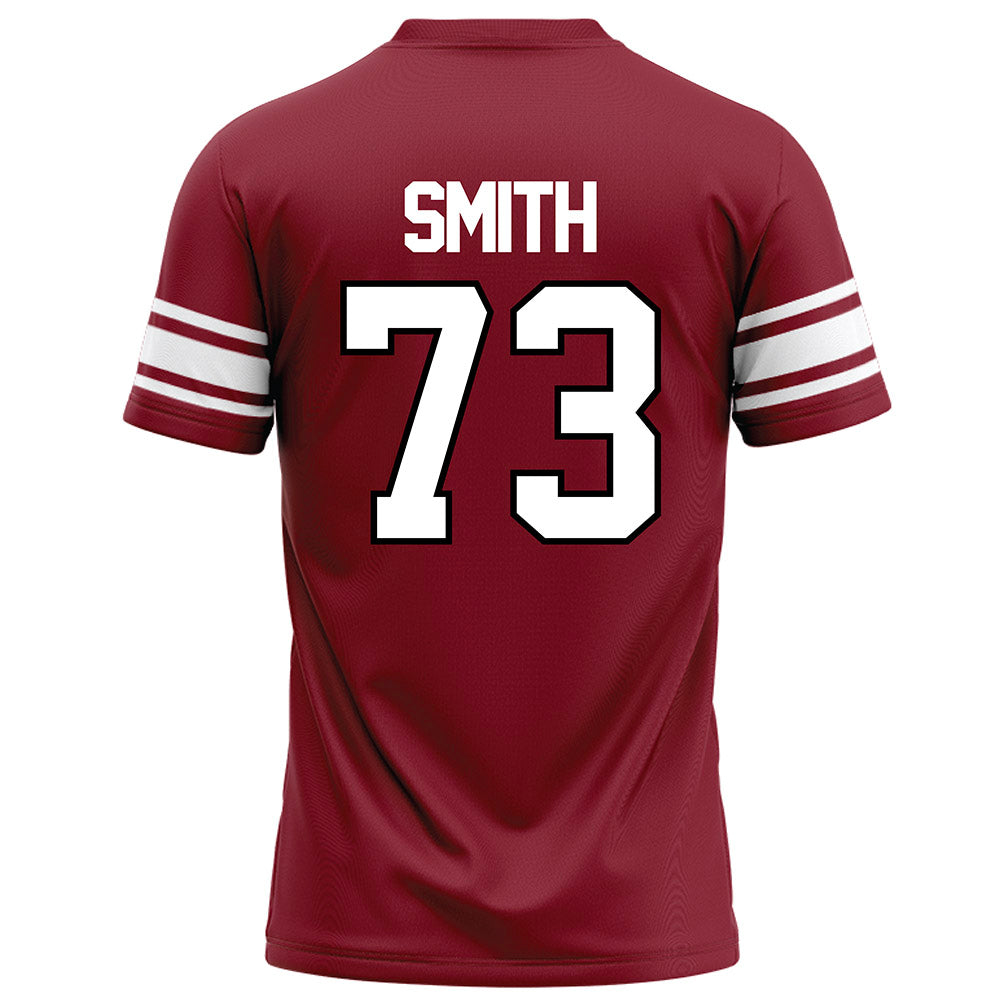 NCCU - NCAA Football : Marcus Smith - Maroon Football Jersey-1
