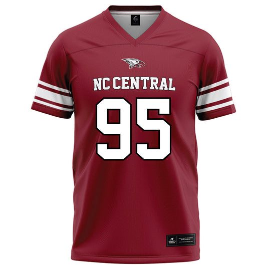 NCCU - NCAA Football : Elijah Clark - Maroon Football Jersey-0