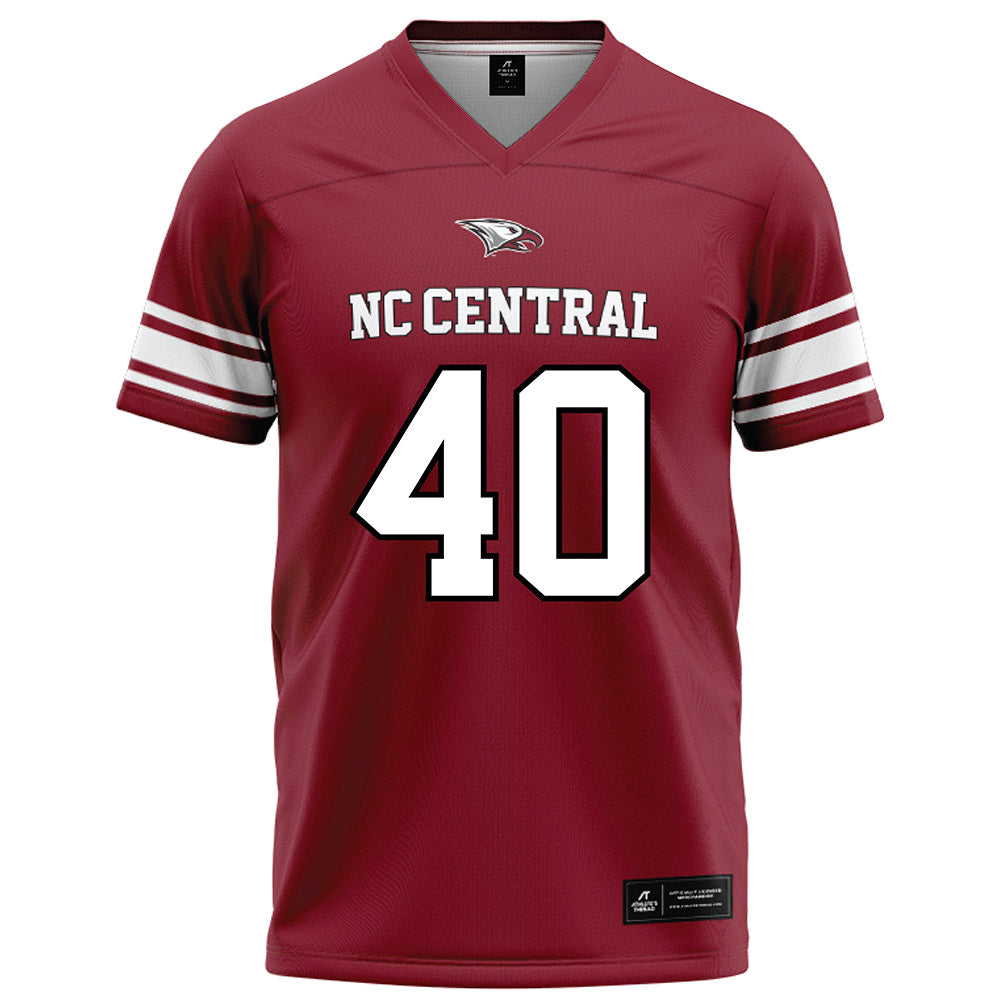 NCCU - NCAA Football : Jeremiah Laguerre - Maroon Football Jersey-0