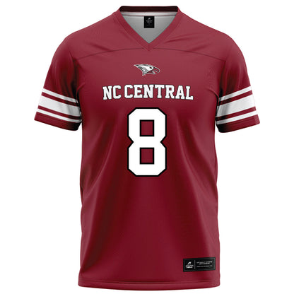 NCCU - NCAA Football : Plez Lawrence - Maroon Football Jersey-0