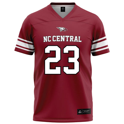NCCU - NCAA Football : Jovon Wright - Maroon Football Jersey-0