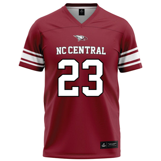NCCU - NCAA Football : Jovon Wright - Maroon Football Jersey-0