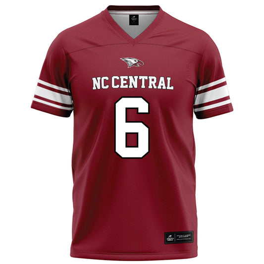 NCCU - NCAA Football : Jakarri Martin - Maroon Football Jersey-0