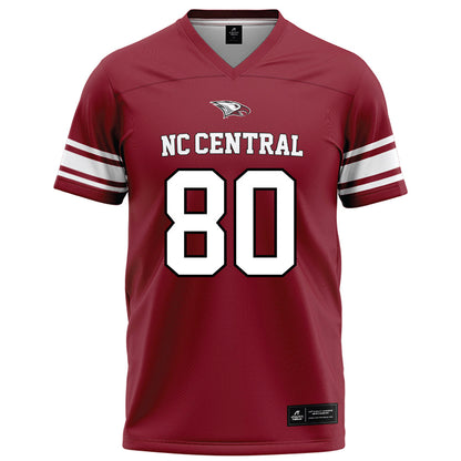 NCCU - NCAA Football : Gerald Lawton - Maroon Football Jersey-0