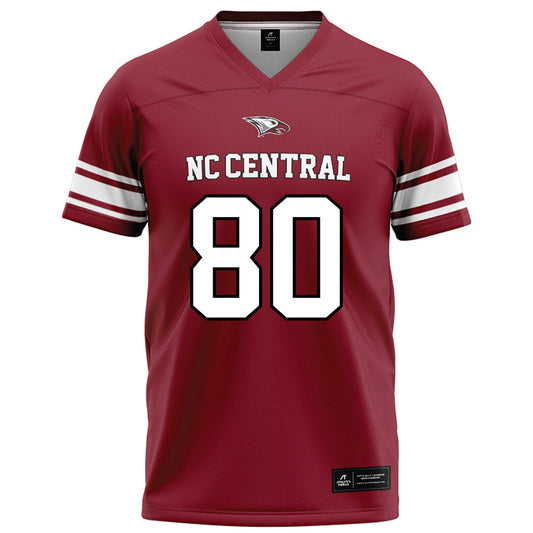 NCCU - NCAA Football : Gerald Lawton - Maroon Football Jersey-0