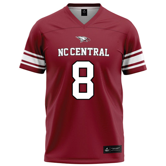 NCCU - NCAA Football : Plez Lawrence - Maroon Football Jersey-0