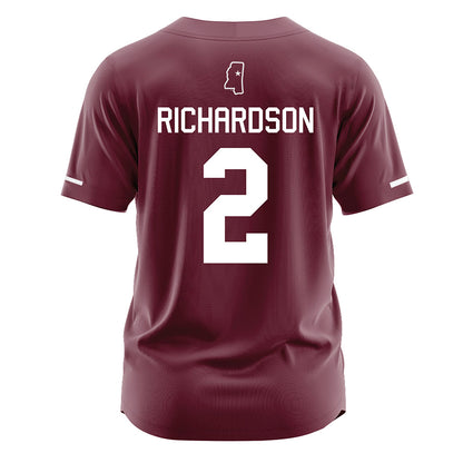 Mississippi State - NCAA Softball : Abby Grace Richardson - Maroon Jersey-1