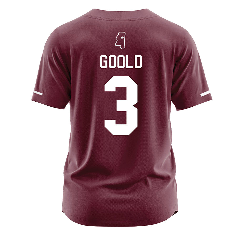 Mississippi State - NCAA Softball : Peja Goold - Maroon Jersey-1