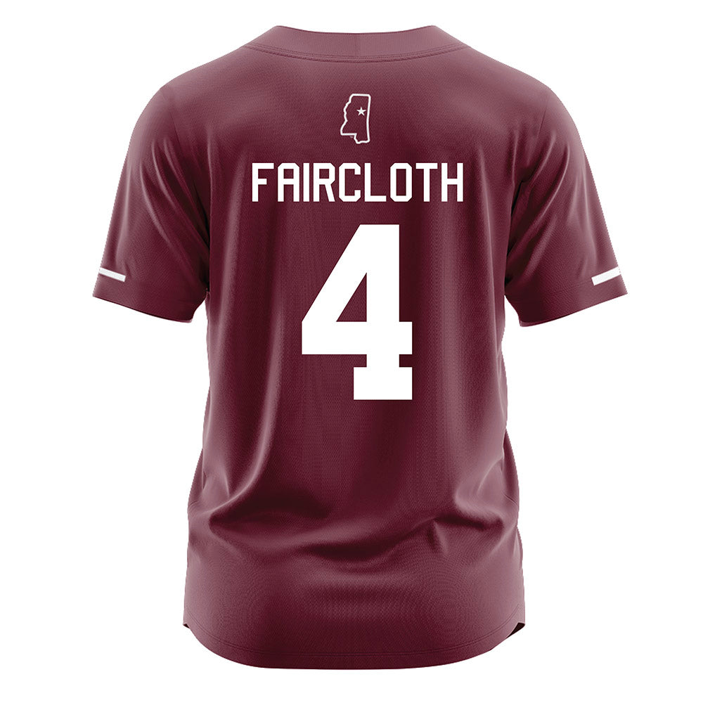 Mississippi State - NCAA Softball : Alyssa Faircloth - Maroon Jersey-1