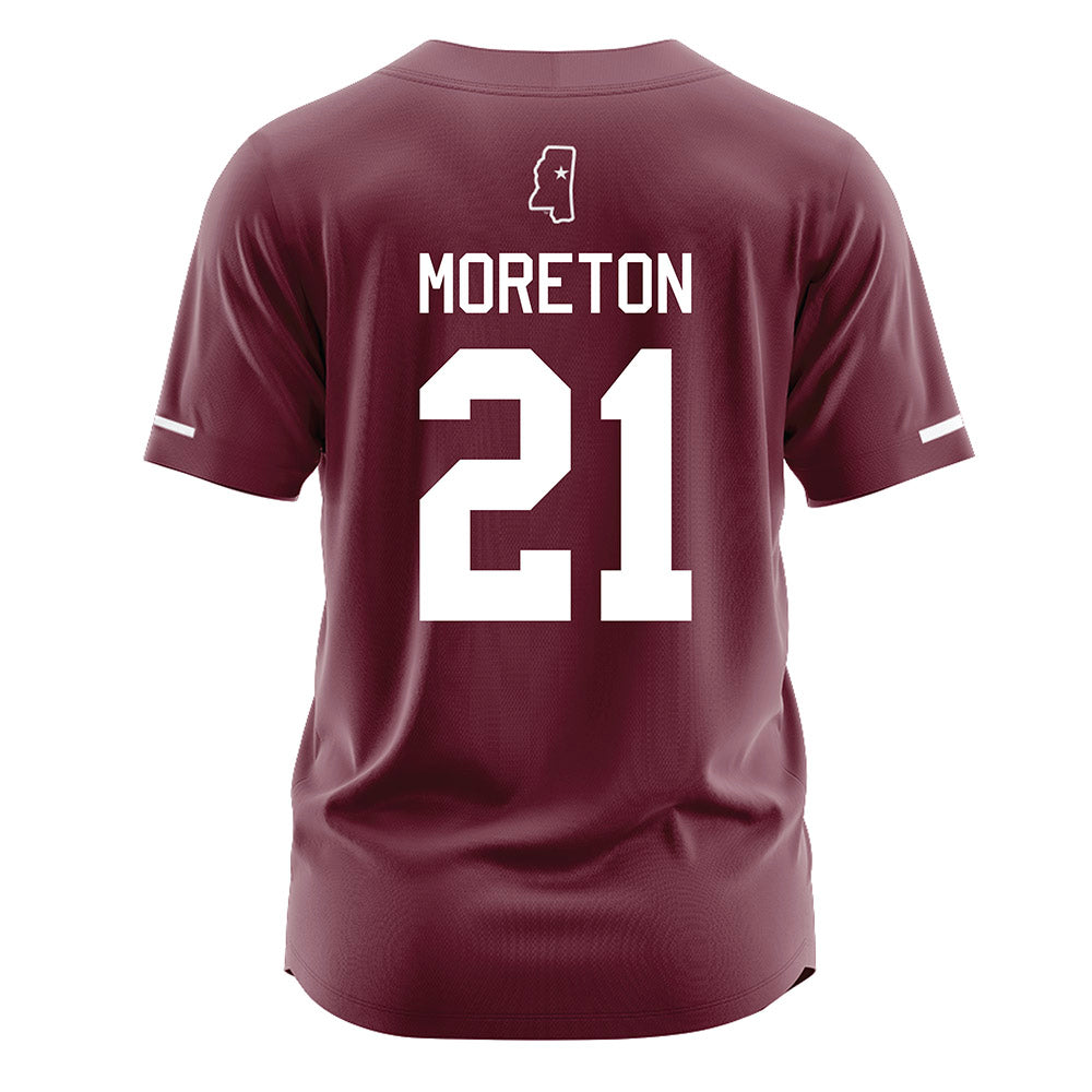 Mississippi State - NCAA Softball : Brinkley Moreton - Maroon Jersey-1