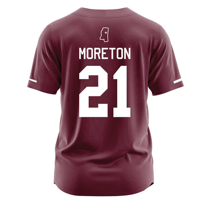 Mississippi State - NCAA Softball : Brinkley Moreton - Maroon Jersey-1